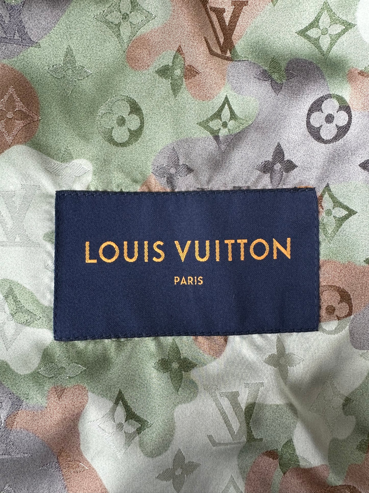 Louis Vuitton Green Camouflage Monogram Windbreaker