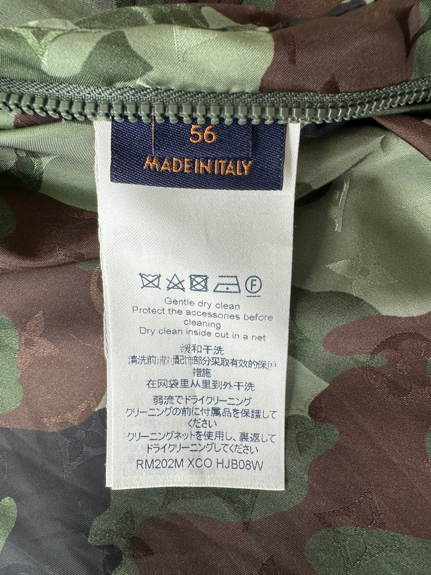 Louis Vuitton Green Camouflage Monogram Windbreaker