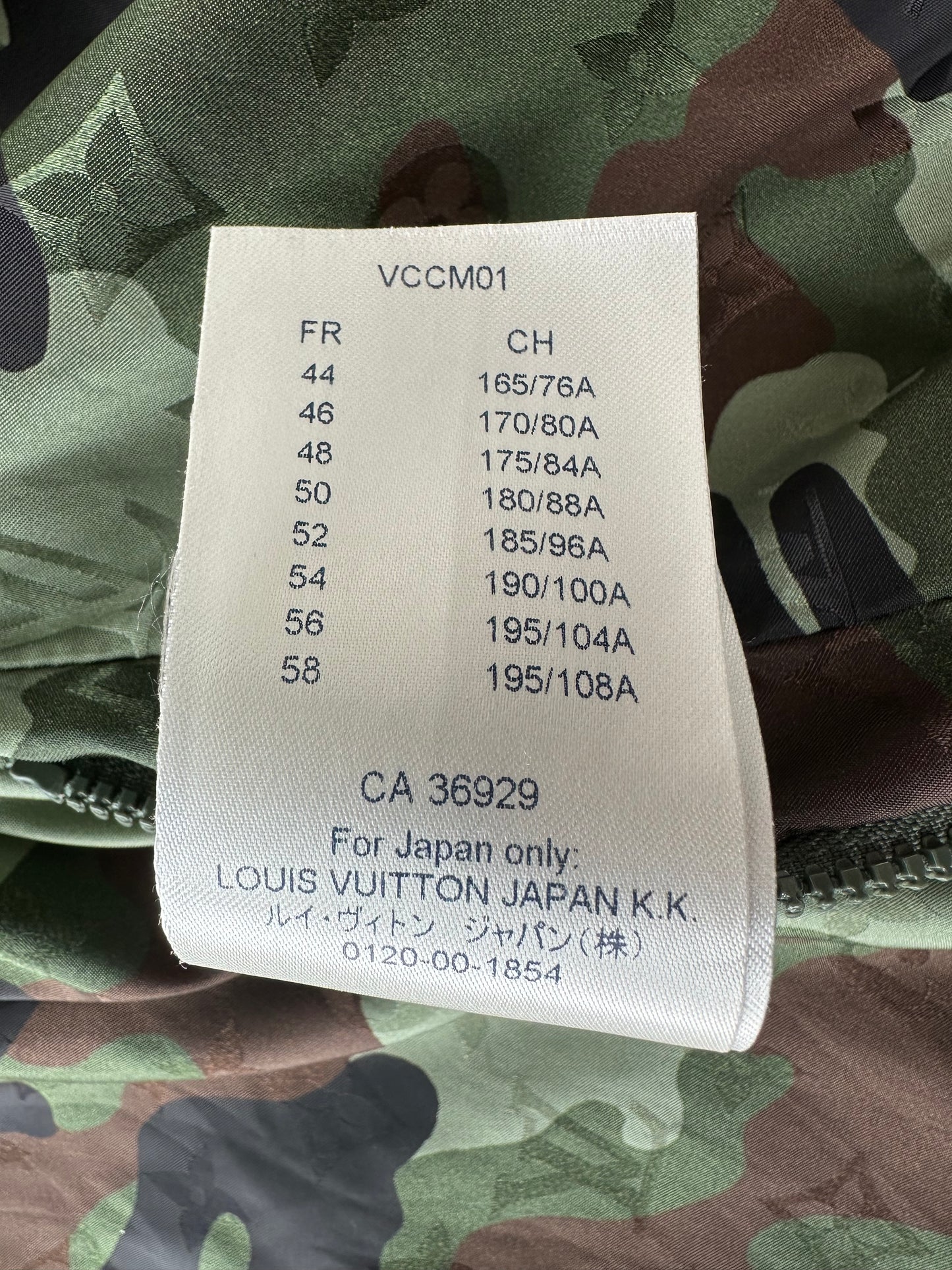 Louis Vuitton Green Camouflage Monogram Windbreaker