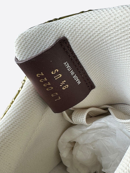 Louis Vuitton Nike Gold Monogram Air Force 1 Sneakers