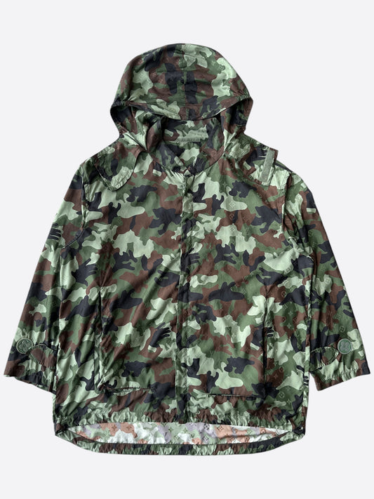 Louis Vuitton Green Camouflage Monogram Windbreaker