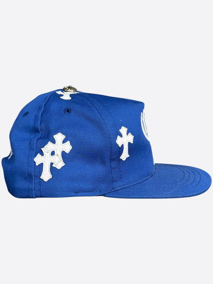 Chrome Hearts Blue & White Cross Patch Hat
