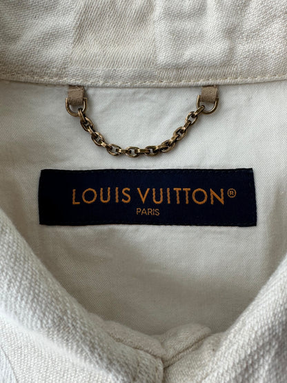 Louis Vuitton Beige Damoflage Button Up Shirt