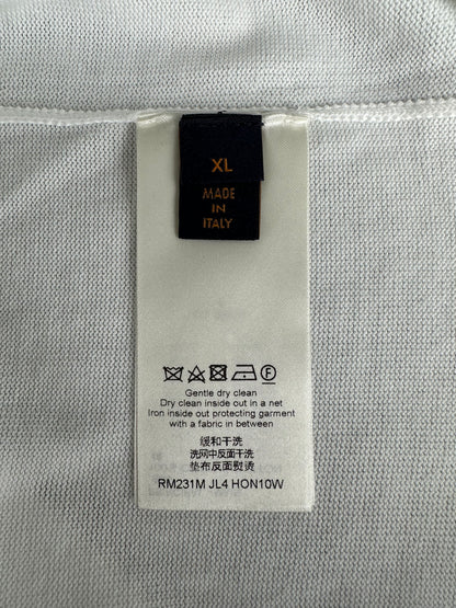 Louis Vuitton White Intarsia Graphic T-Shirt