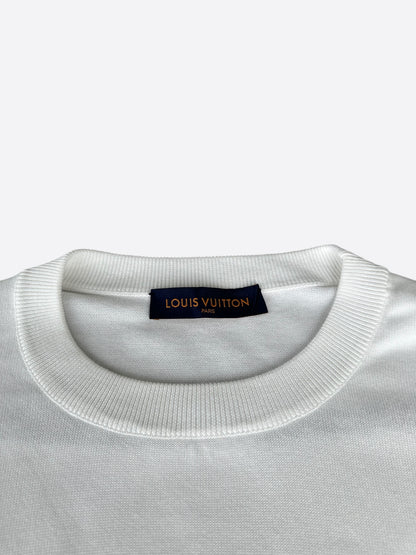 Louis Vuitton White Intarsia Graphic T-Shirt