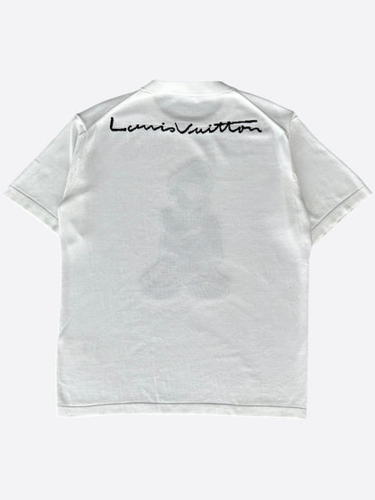 Louis Vuitton White Intarsia Graphic T-Shirt