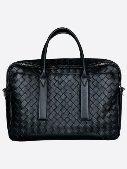 Bottega Veneta Black Large Getaway Briefcase