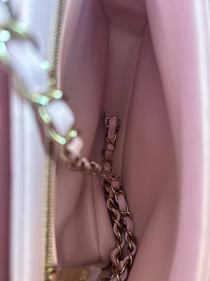 Chanel Pink Quilted Trendy CC Shoulder Bag