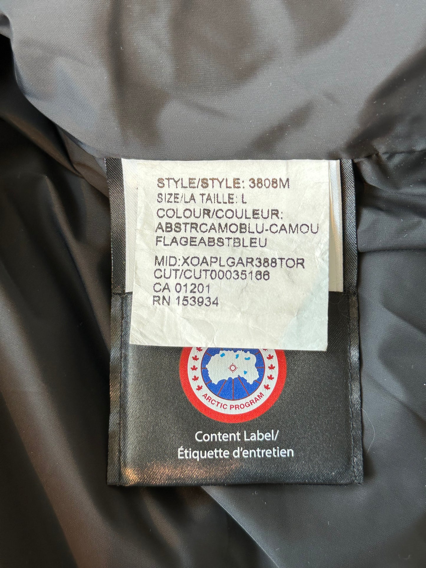 Canada Goose Blue Abstract Wyndham Men's Jacket