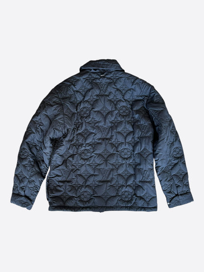 Louis Vuitton Navy Monogram Padded Jacket