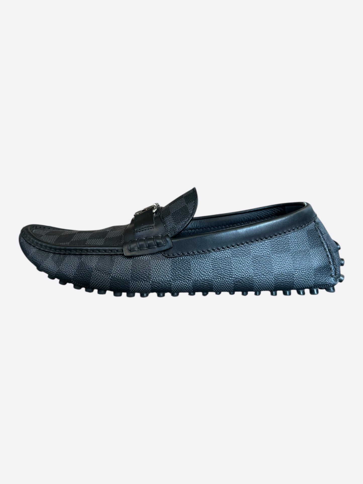 Louis Vuitton Damier Graphite Hockenheim Mocassin Loafers