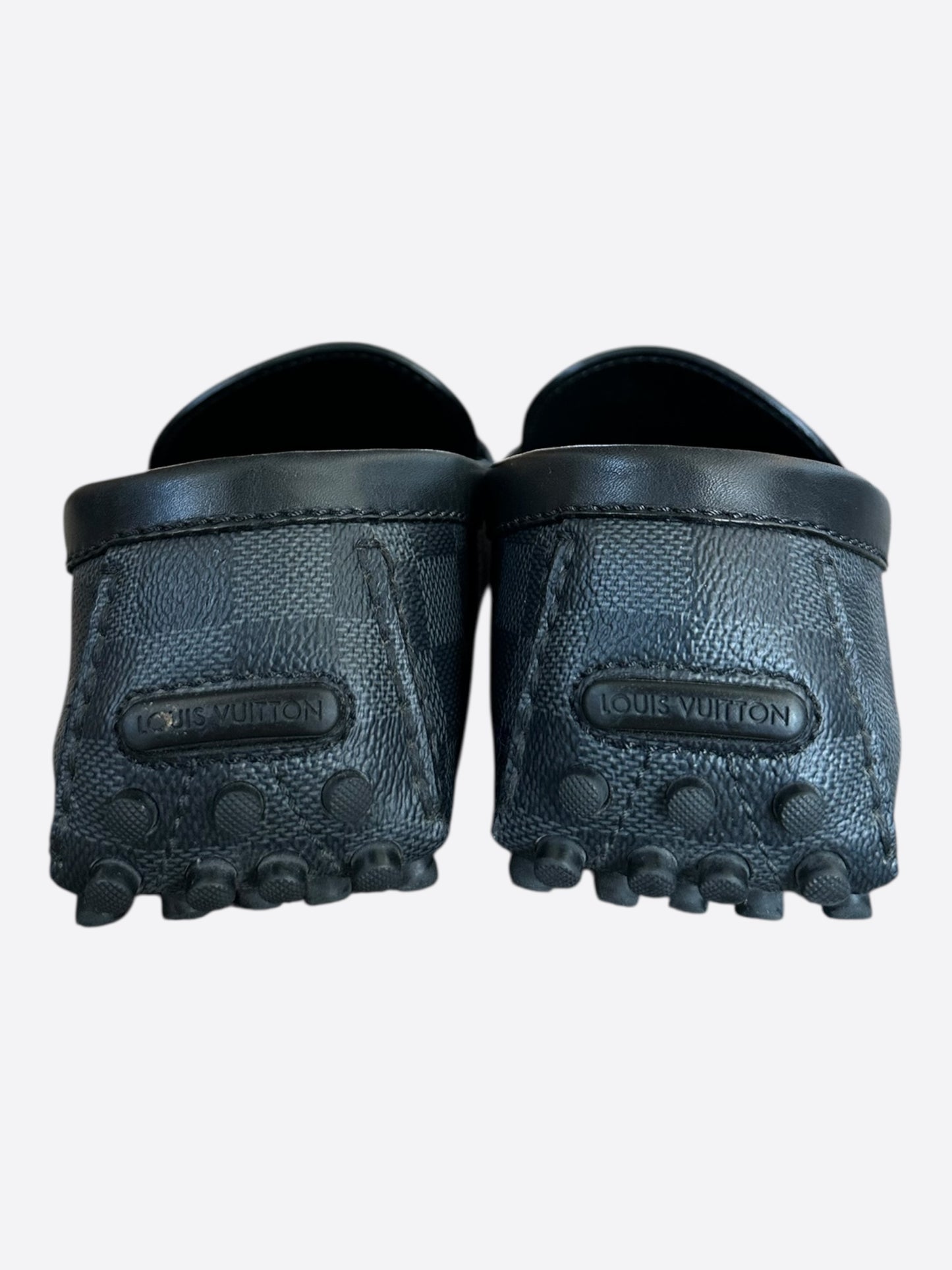 Louis Vuitton Damier Graphite Hockenheim Mocassin Loafers