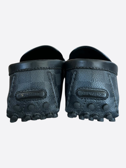 Louis Vuitton Damier Graphite Hockenheim Mocassin Loafers