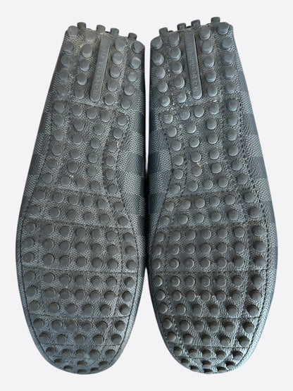 Louis Vuitton Damier Graphite Hockenheim Mocassin Loafers