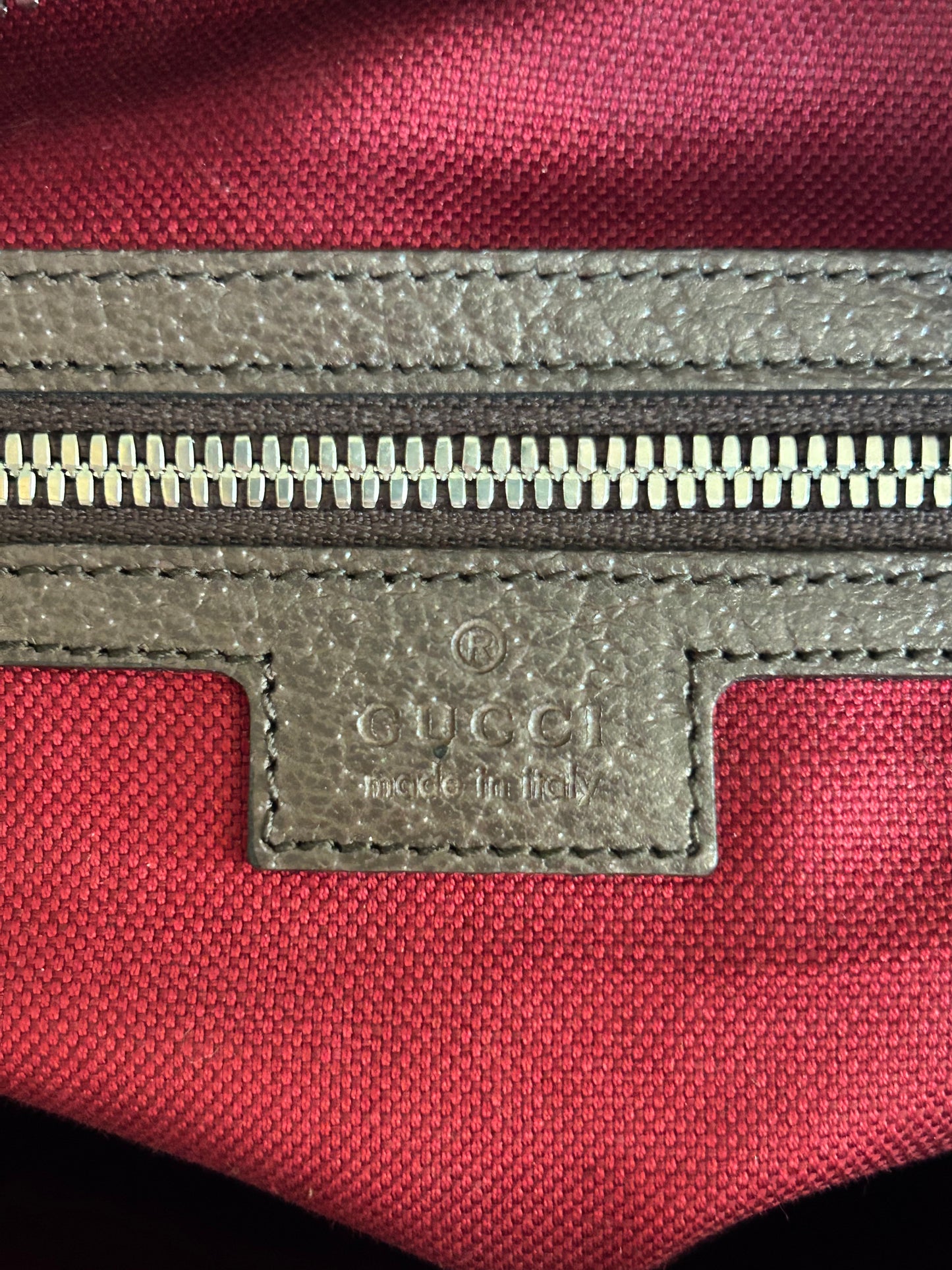 Gucci Beige & Brown GG Monogram Large Tote Bag