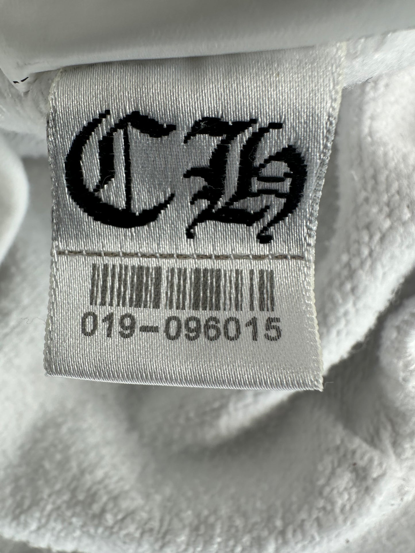Chrome Hearts White & Black Horseshoe Logo Zip Up Hoodie