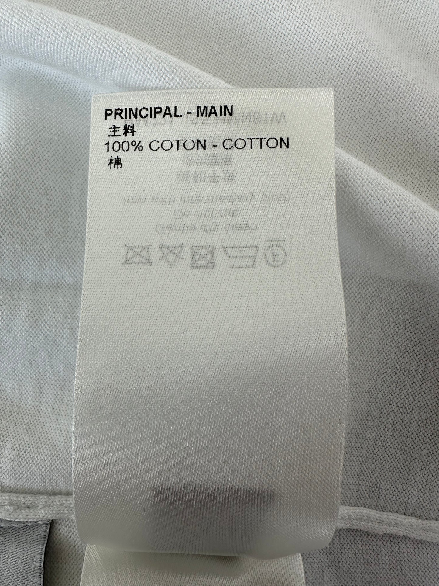 Louis Vuitton White & Green Vuitton Intarsia T-Shirt