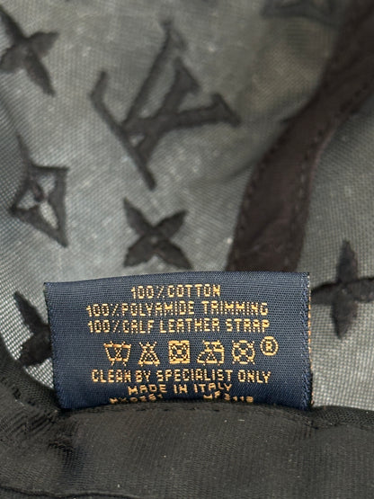 Louis Vuitton Black & Green Tourist Vs. Purist Monogram Hat