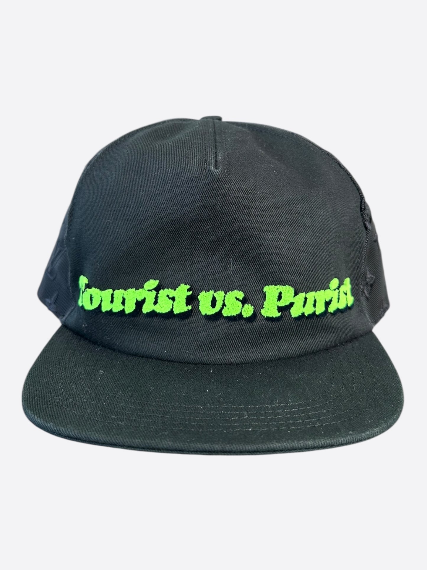 Louis Vuitton Black & Green Tourist Vs. Purist Monogram Hat