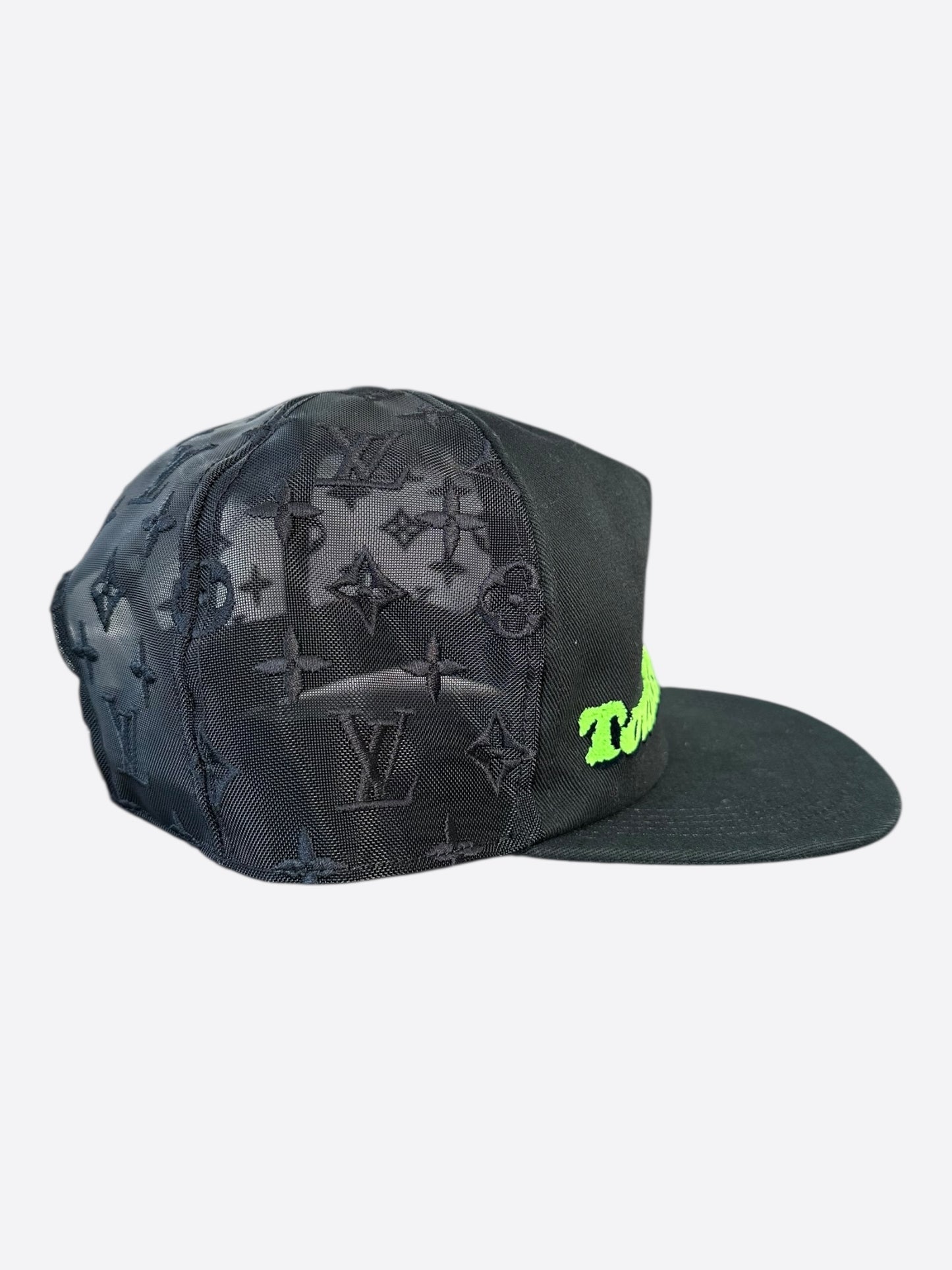 Louis Vuitton Black & Green Tourist Vs. Purist Monogram Hat