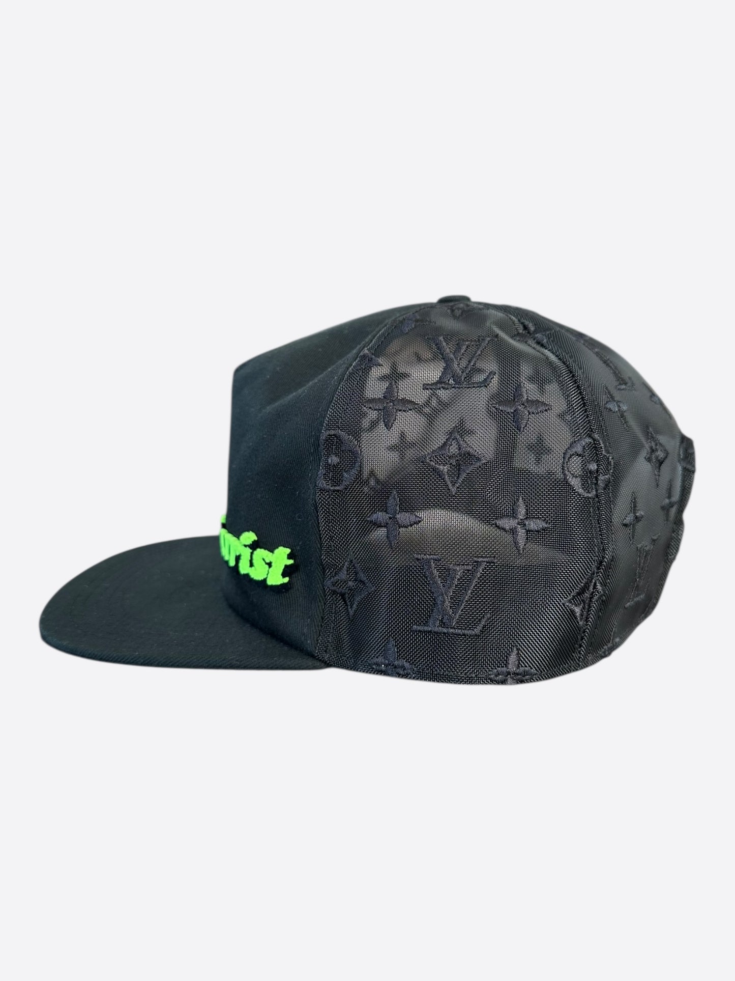 Louis Vuitton Black & Green Tourist Vs. Purist Monogram Hat