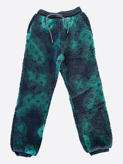 Louis Vuitton Green Camouflage Monogram Fleece Sweatpants