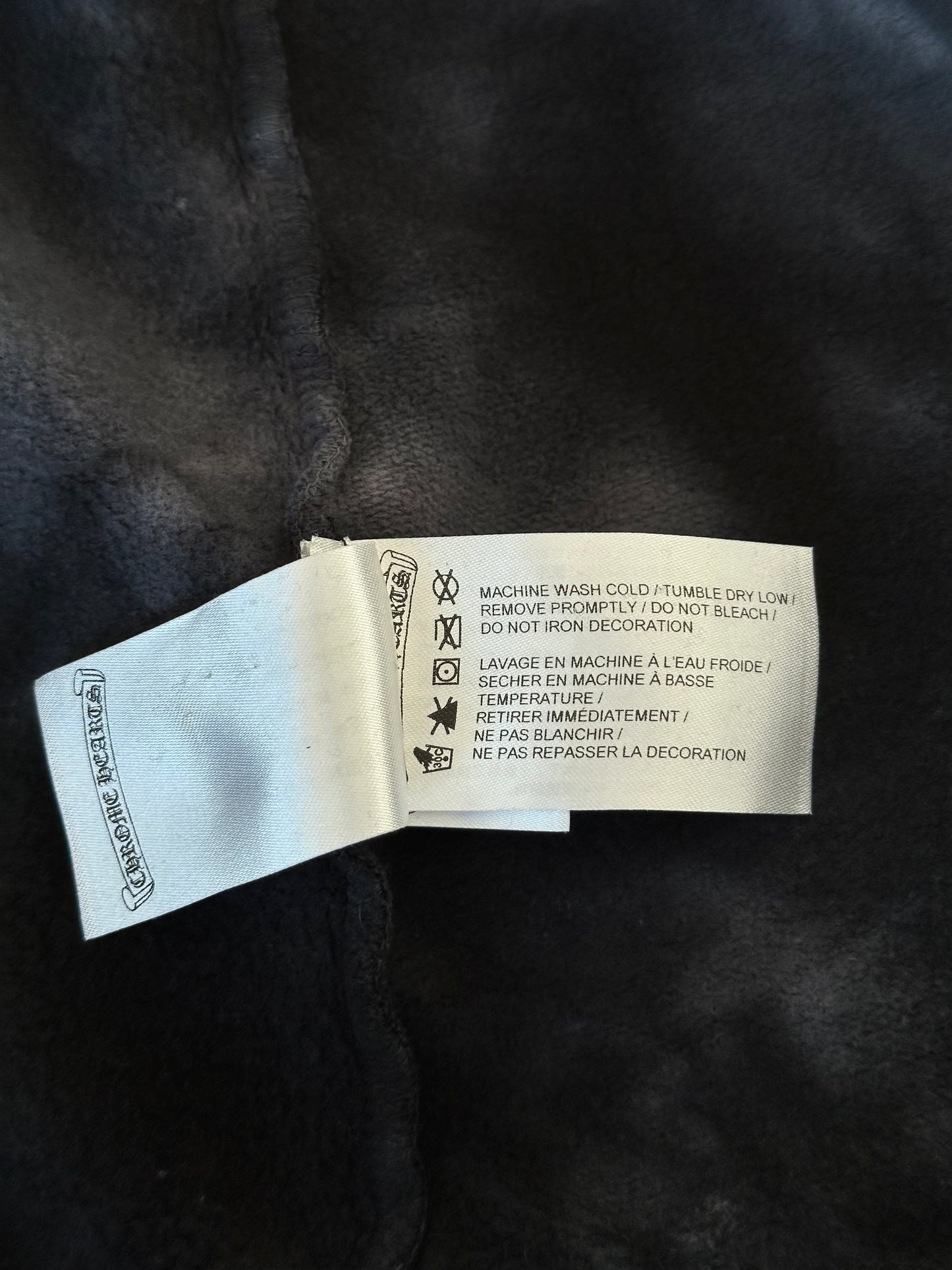 Chrome Hearts Black & White Tie-Dye Horseshoe Logo Hoodie