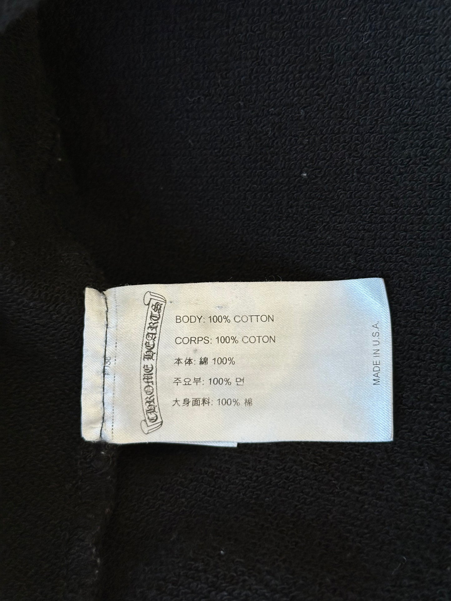 Chrome Hearts Black Matty Boy Stay Fast Hoodie