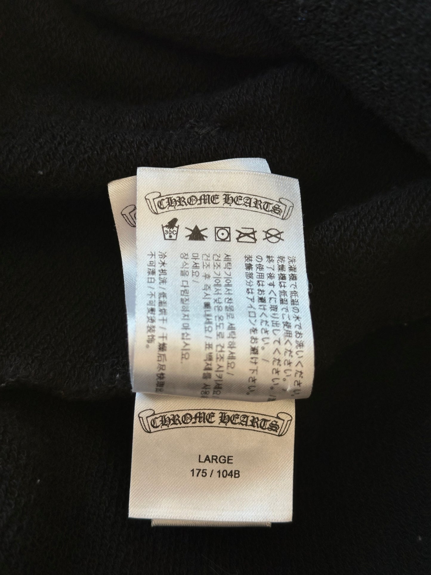 Chrome Hearts Black Matty Boy Stay Fast Hoodie