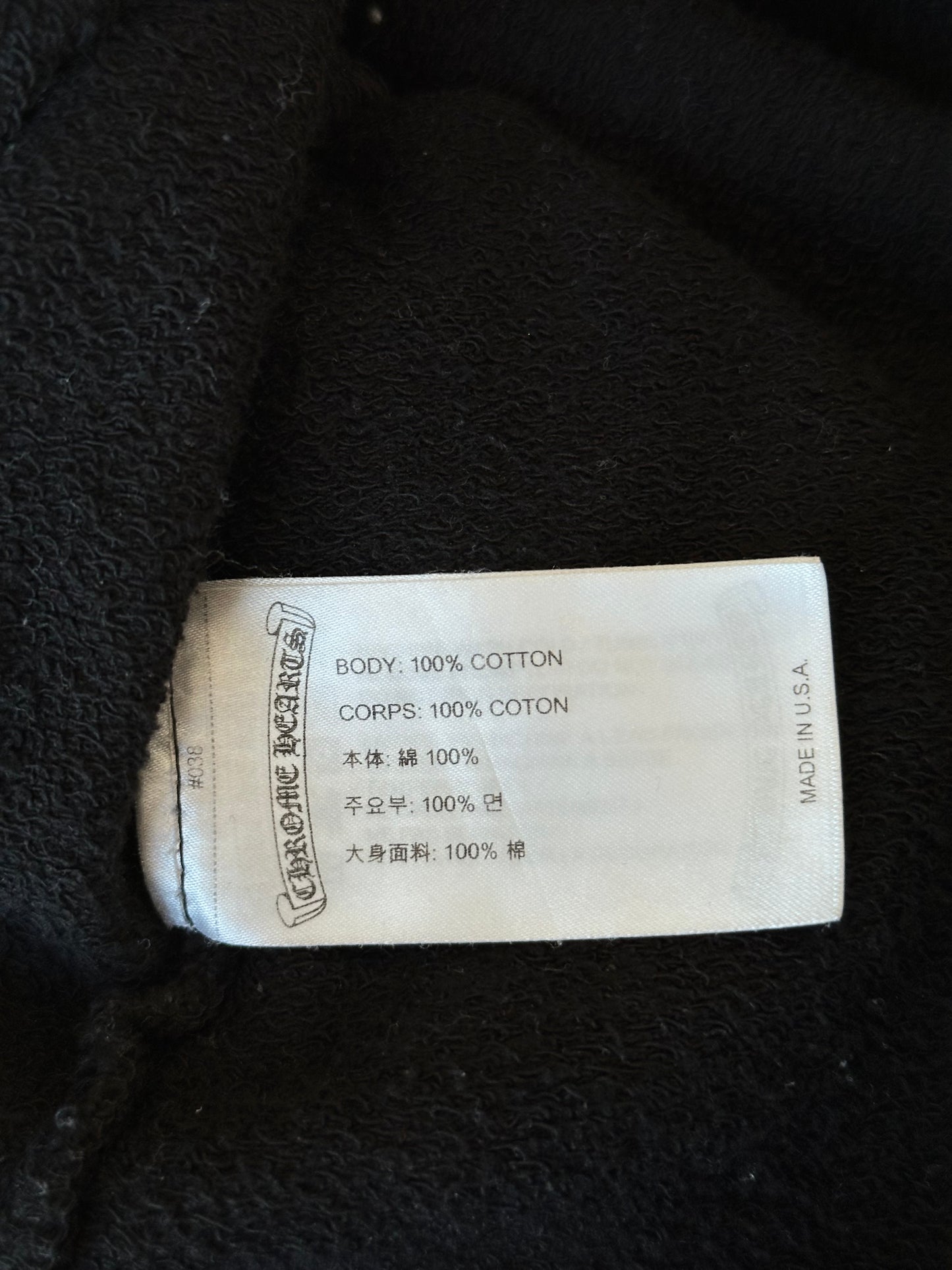 Chrome Hearts Black Matty Boy Stay Fast Hoodie