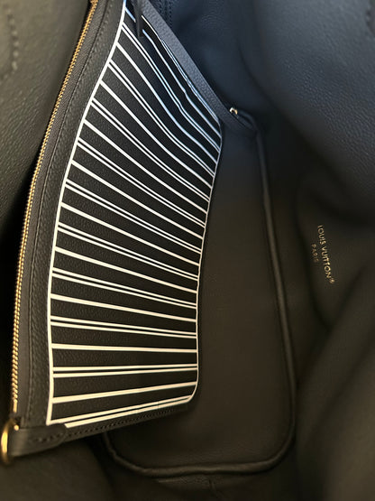 Louis Vuitton Black & Brown Monogram Reversible Neverfull MM