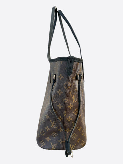 Louis Vuitton Black & Brown Monogram Reversible Neverfull MM