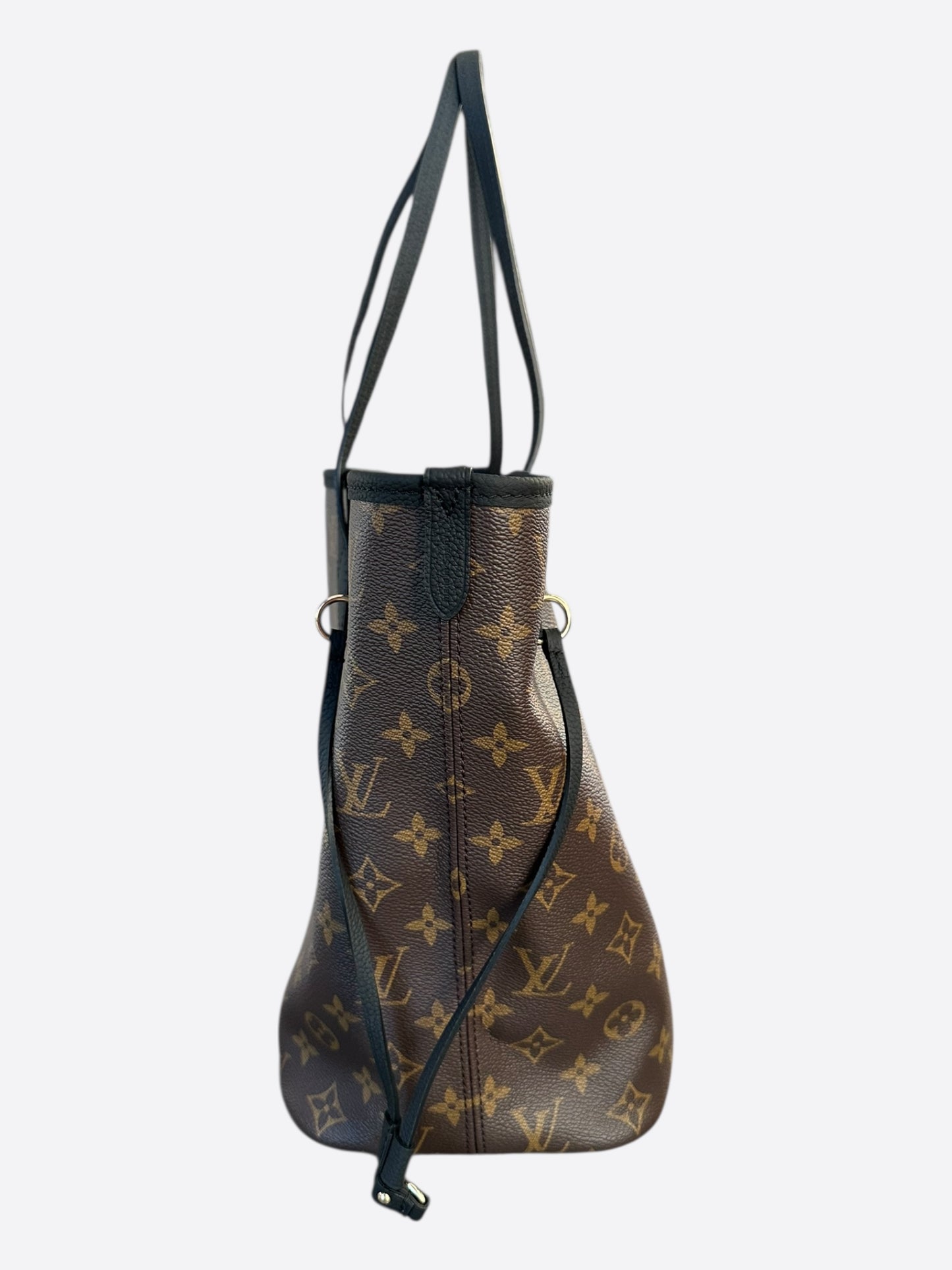 Louis Vuitton Black & Brown Monogram Reversible Neverfull MM