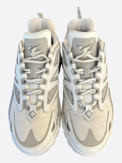 Louis Vuitton White & Grey Tatic Sneakers