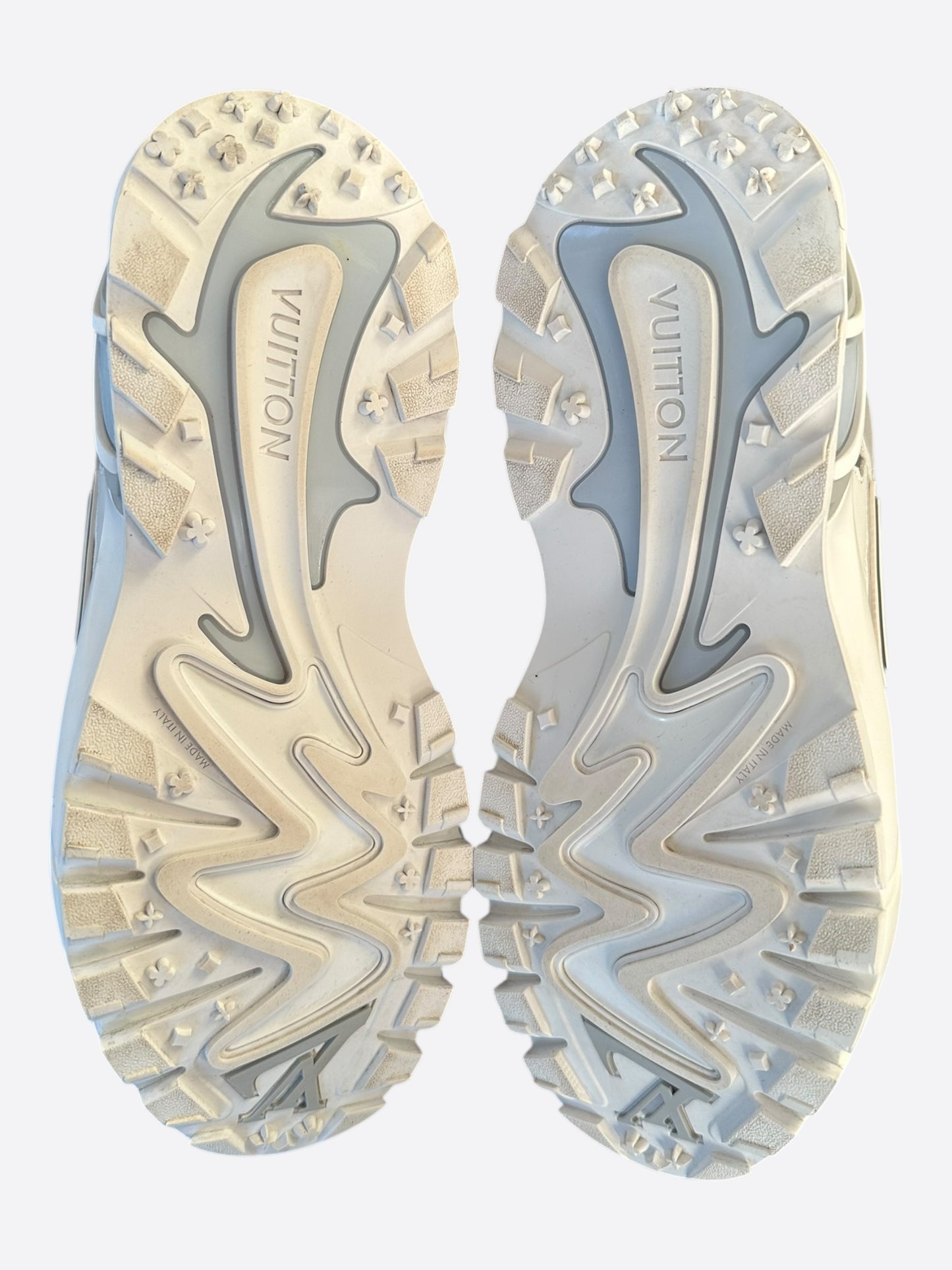 Louis Vuitton White & Grey Tatic Sneakers