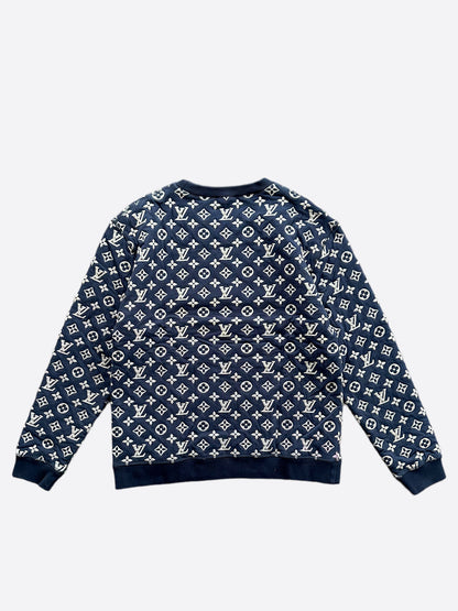 Louis Vuitton Navy & White Monogram Sweater