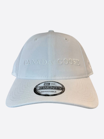 Canada Goose White Embroidered Logo Hat