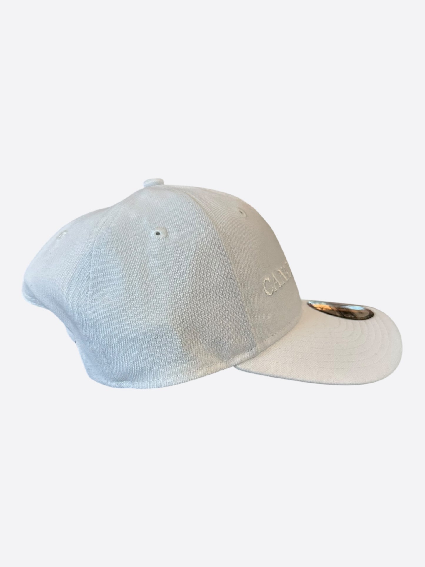 Canada Goose White Embroidered Logo Hat