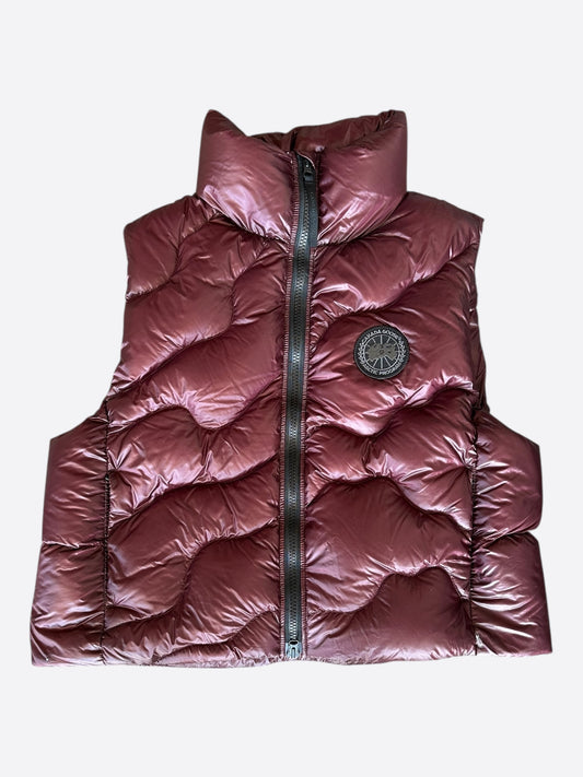 Canada Goose Burgundy Cypress Black Label Women's Vest