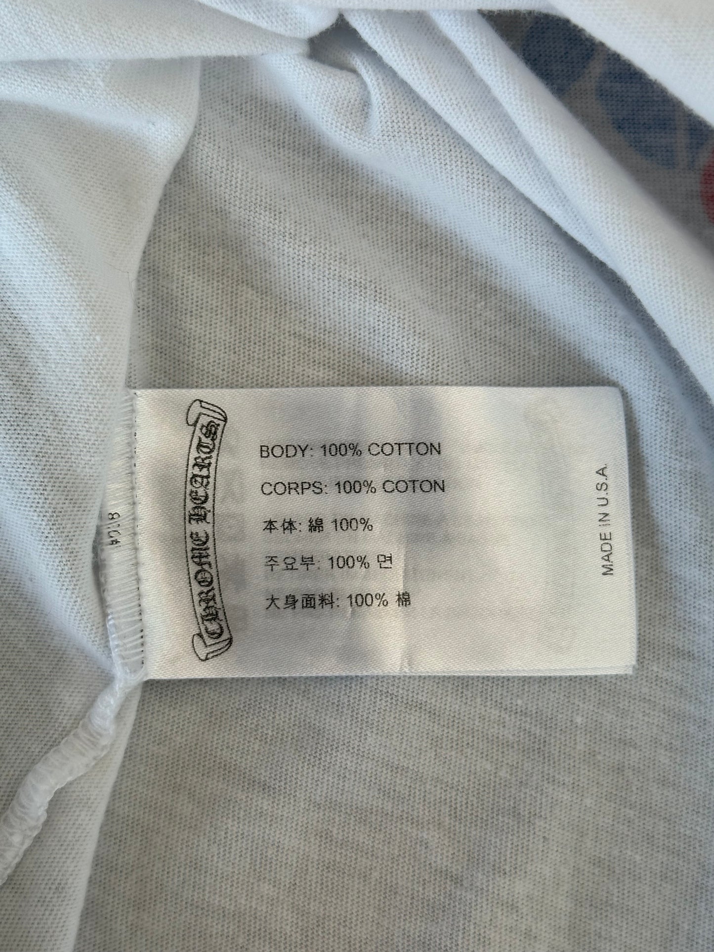 Chrome Hearts White Multicolor Cross T-Shirt