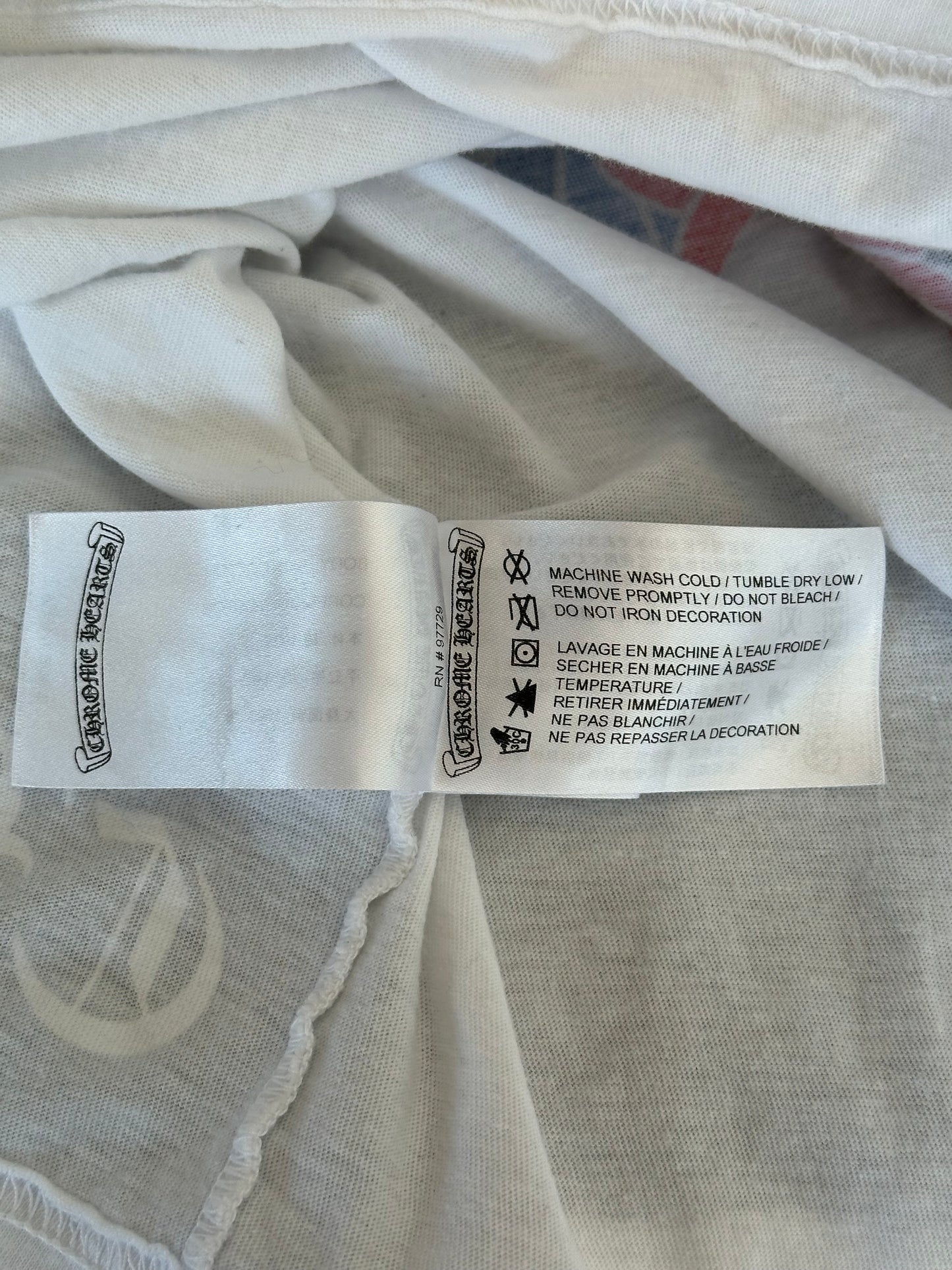 Chrome Hearts White Multicolor Cross T-Shirt