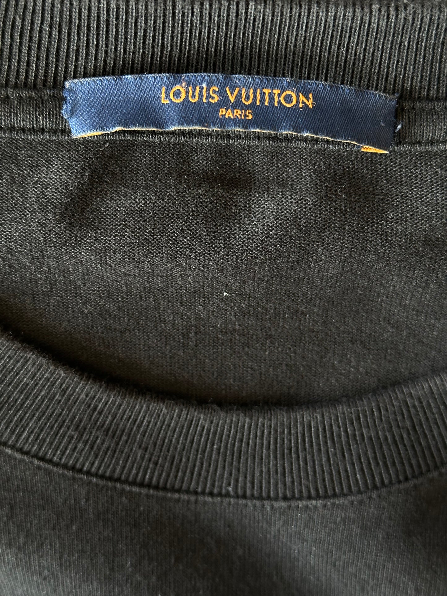 Louis Vuitton Black Barcode Logo T-Shirt