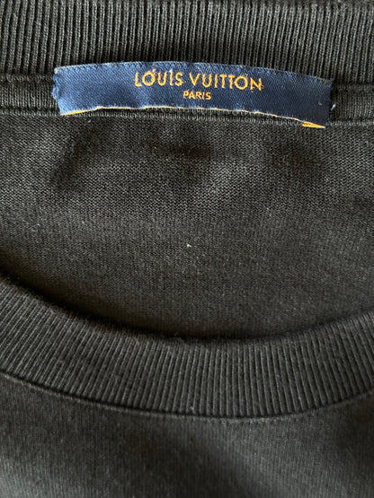 Louis Vuitton Black Barcode Logo T-Shirt