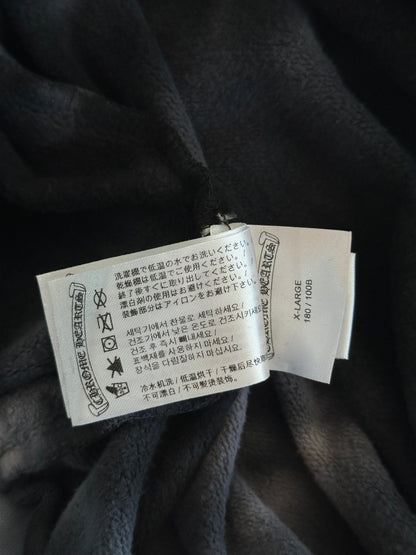 Chrome Hearts Black & White Tie-Dye Horseshoe Logo Hoodie