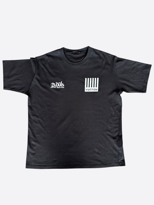 Louis Vuitton Black Barcode Logo T-Shirt