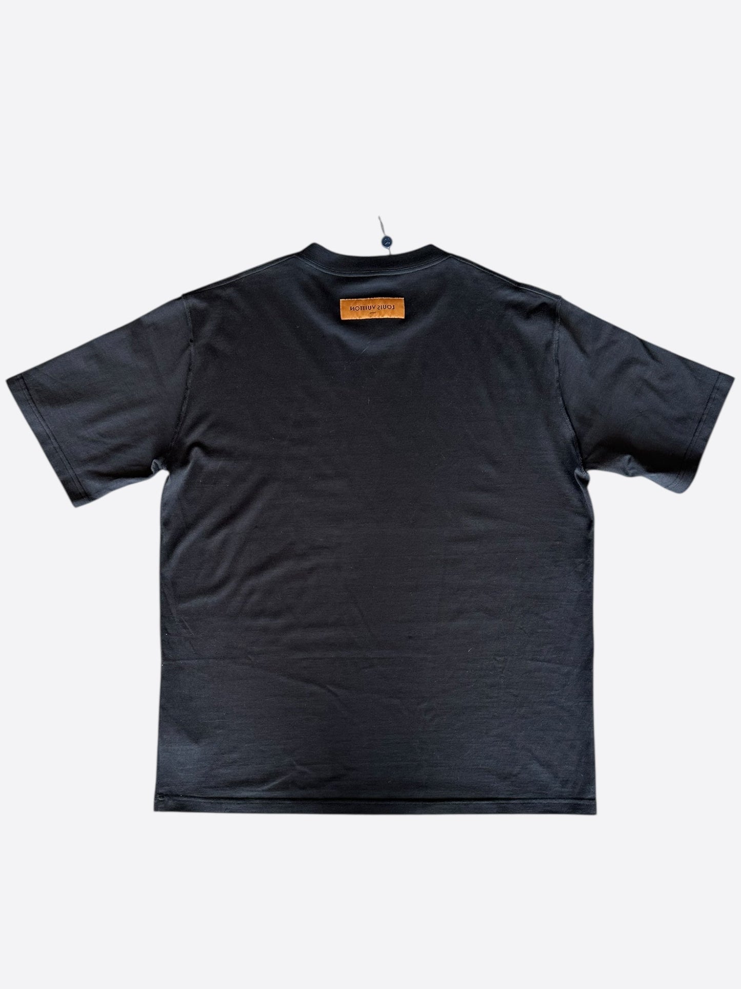 Louis Vuitton Black & White LV Stitch Logo T-Shirt