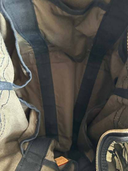 Louis Vuitton Takashi Murakami Green Camouflage Monogram Treillis Tote