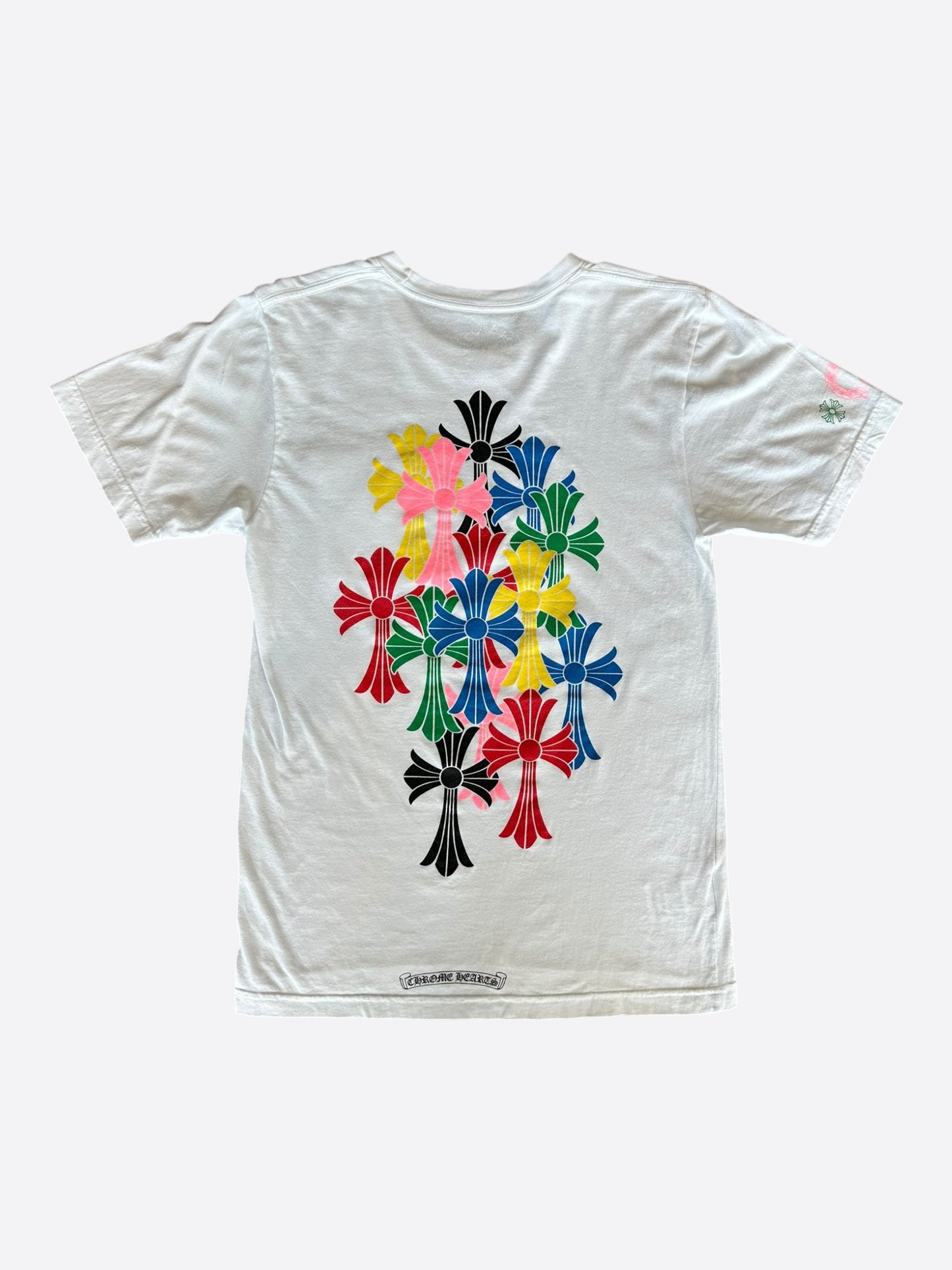 Chrome Hearts White Multicolor Cross T-Shirt