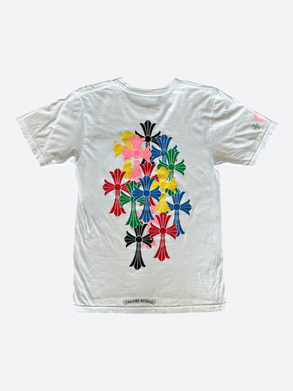Chrome Hearts White Multicolor Cross T-Shirt