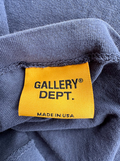 Gallery Dept Navy & White Logo Longsleeve T-Shirt